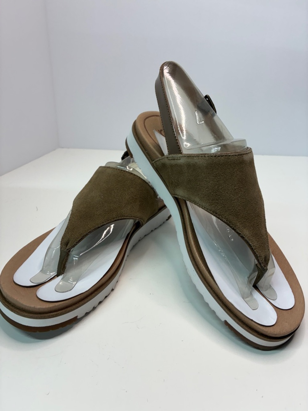 UGG Suede Thong Platform Sandals